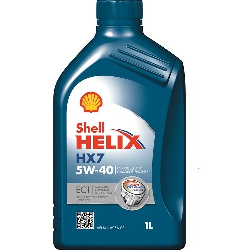 Shell Olio Helix HX7 ECT 5W-40 - Lubrificante per Motori Diesel 1 litro
