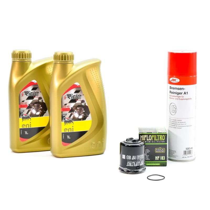 Kit di manutenzione cambio olio standard per PIAGGIO Beverly 125 dal 2002 al 2016 - E.LF SCOOTER 4 MAXI CITY 5w40 2L