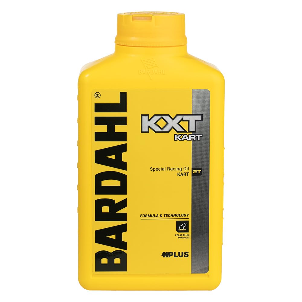 Bardahl - KXT KART SAE 60 - Olio Kart per Motori a 2 Tempi, Aumenta la Potenza del Motore 2T, Proprietà Anti-Grippaggio e Massime Prestazioni, Formula Concentrata Utilizzabile a Basso Dosaggio, 1 L