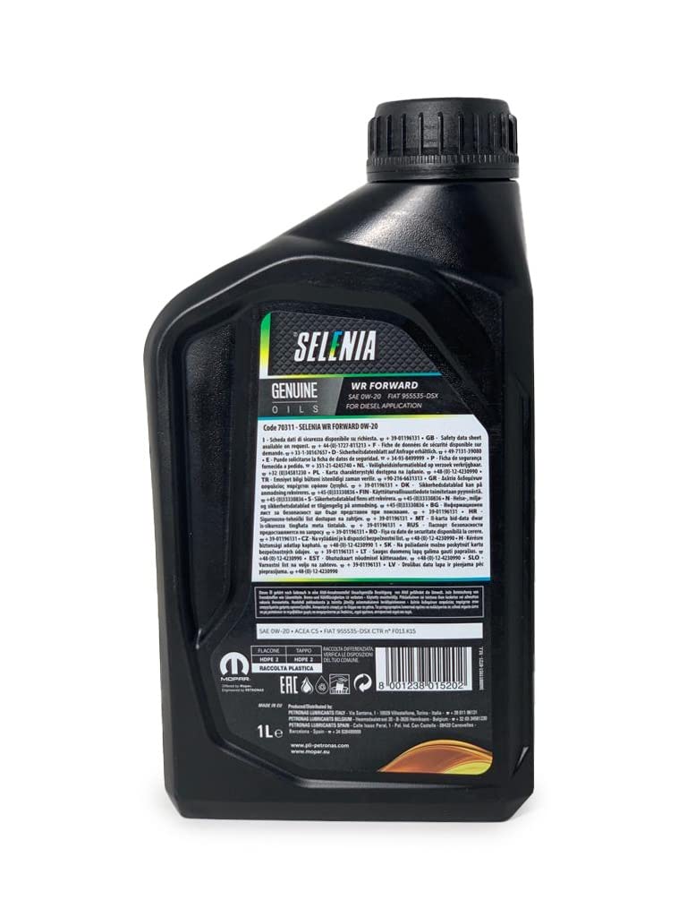 SELENIA Olio motore 0W-20 olio 1 L