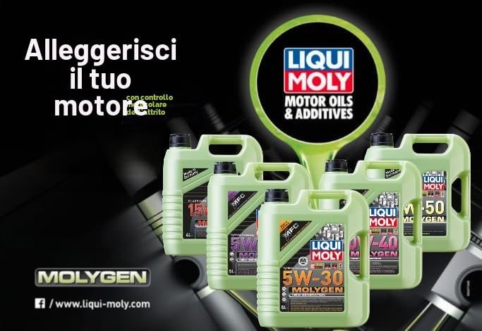 LIQUI MOLY Olio motore Molygen 5W-40 5 L Compatibilità con RENAULT Clio 3 Hatchback BR0/1, CR0/1 Clio 2 BB0/1/2, CB0/1/2 Clio 4 Hatchback BH, PEUGEOT 206 2 volumi/Coda spiovente 2A/C 207 WA, WC