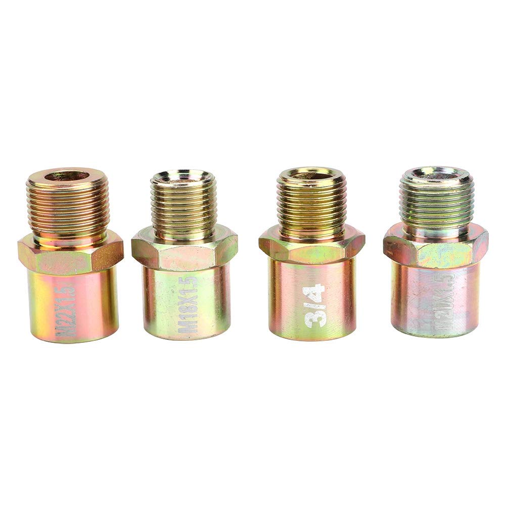 TKSE Piastra sandwich filtro olio, Adattatore per piastra sandwich con indicatore di temperatura del filtro dell'olio universale in alluminio argentato