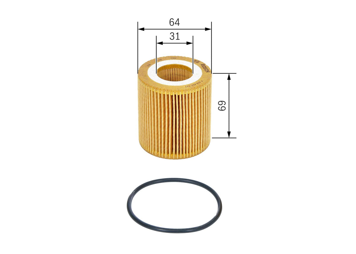 BOSCH Filtro olio F026407177