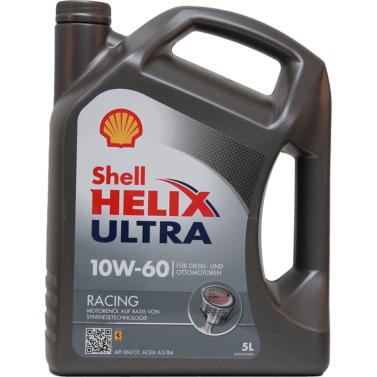 SHELL Olio motore Helix 10W-60 Olio sintetico 100% 5 L Compatibilità con VW Golf 4 Hatchback 1J1 Golf 5 Hatchback 1K1 POLO 9N, BMW 3 Sedan E90, AUDI A3 Sportback 8PA