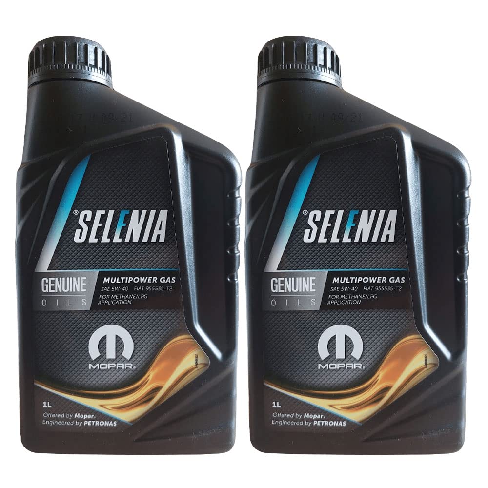 OLIO MOTORE AUTO SELENIA PETRONAS 5W40 MULTIPOWER GAS LITRI 2