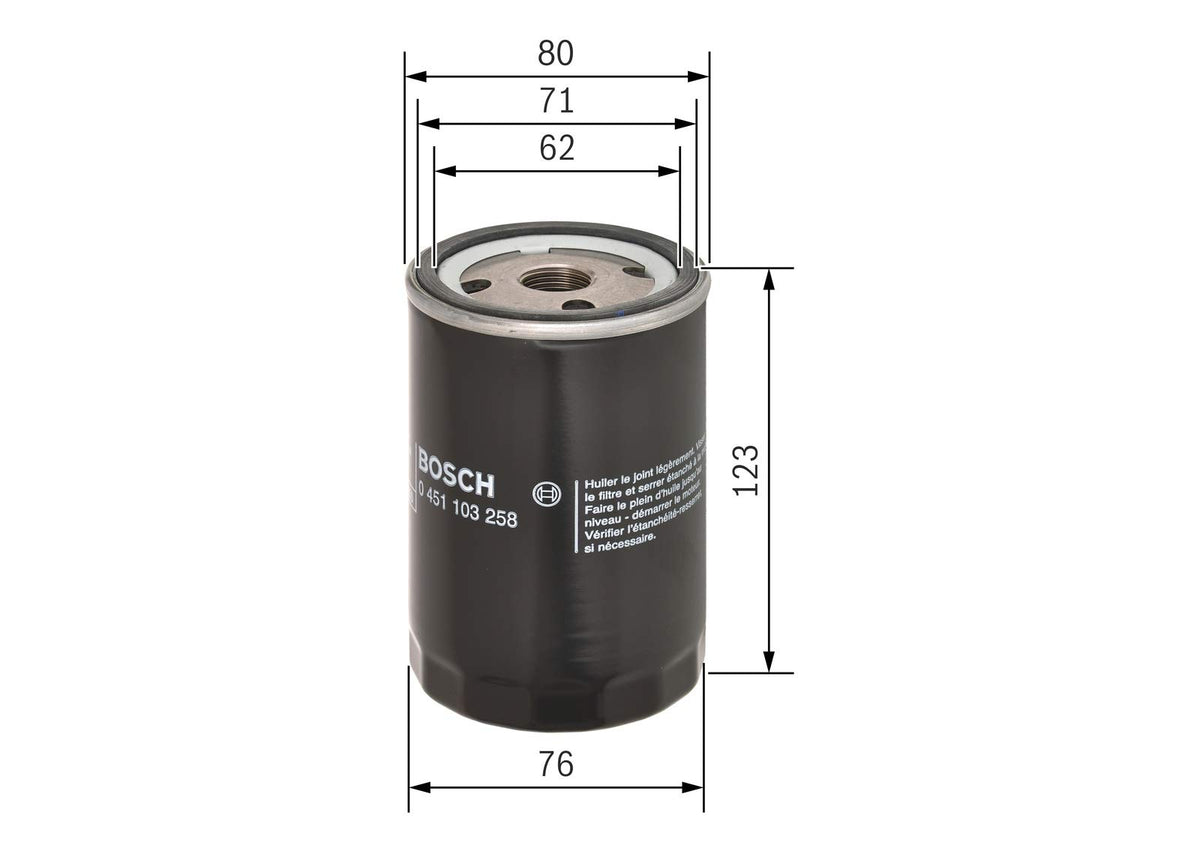 Bosch P3258 - Filtro Olio