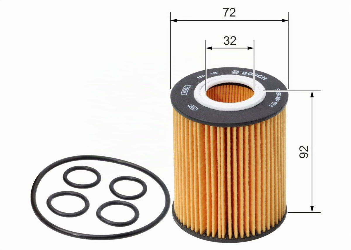 BOSCH Filtro olio F026407073