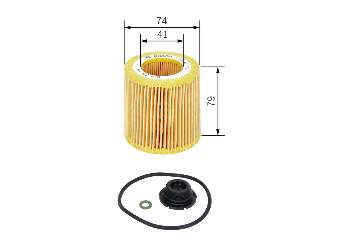 BOSCH Filtro olio F026407175