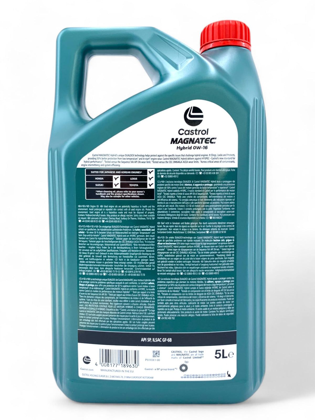 LUBRIALPHA - Magnatec Hybrid 0W-16 | Protezione Non-Stop | Tecnologia DUALOCK | Riduce Usura Motore | API SP, ILSAC GF-6B | Tanica 5L