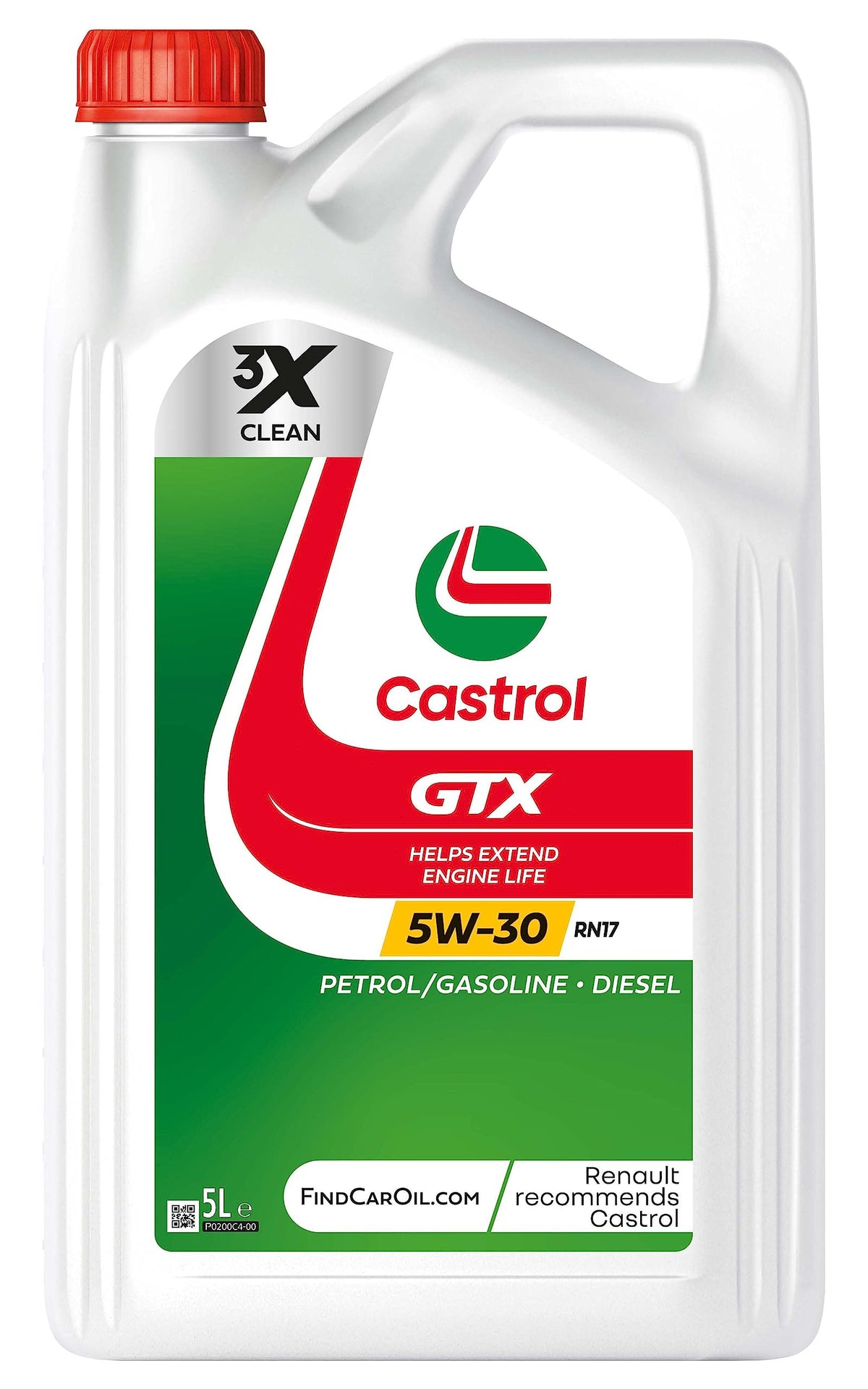 Castrol GTX 5W-30 RN17 Olio Motore per auto Totalmente Sintetico, 5L