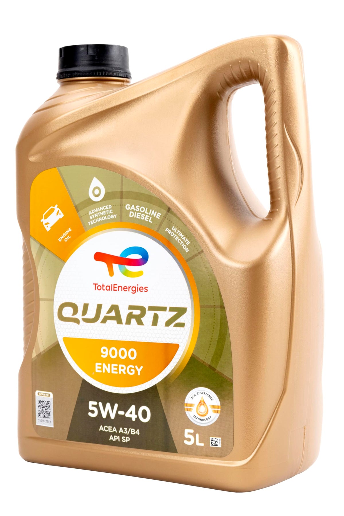 TOTAL Olio lubrificante per motori Total Quartz 9000 Energy 5W-40 5 litri