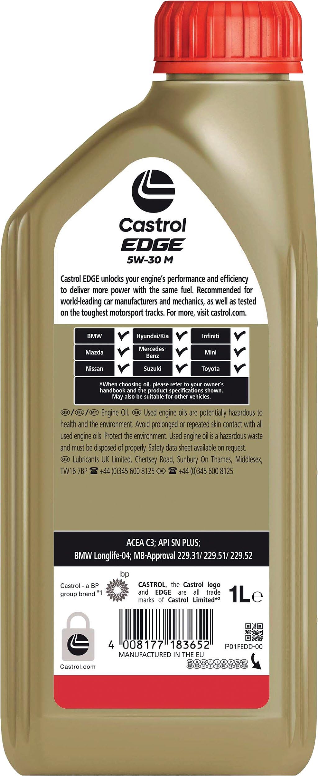 Castrol OLIO EDGE 5W-30 M 1LT