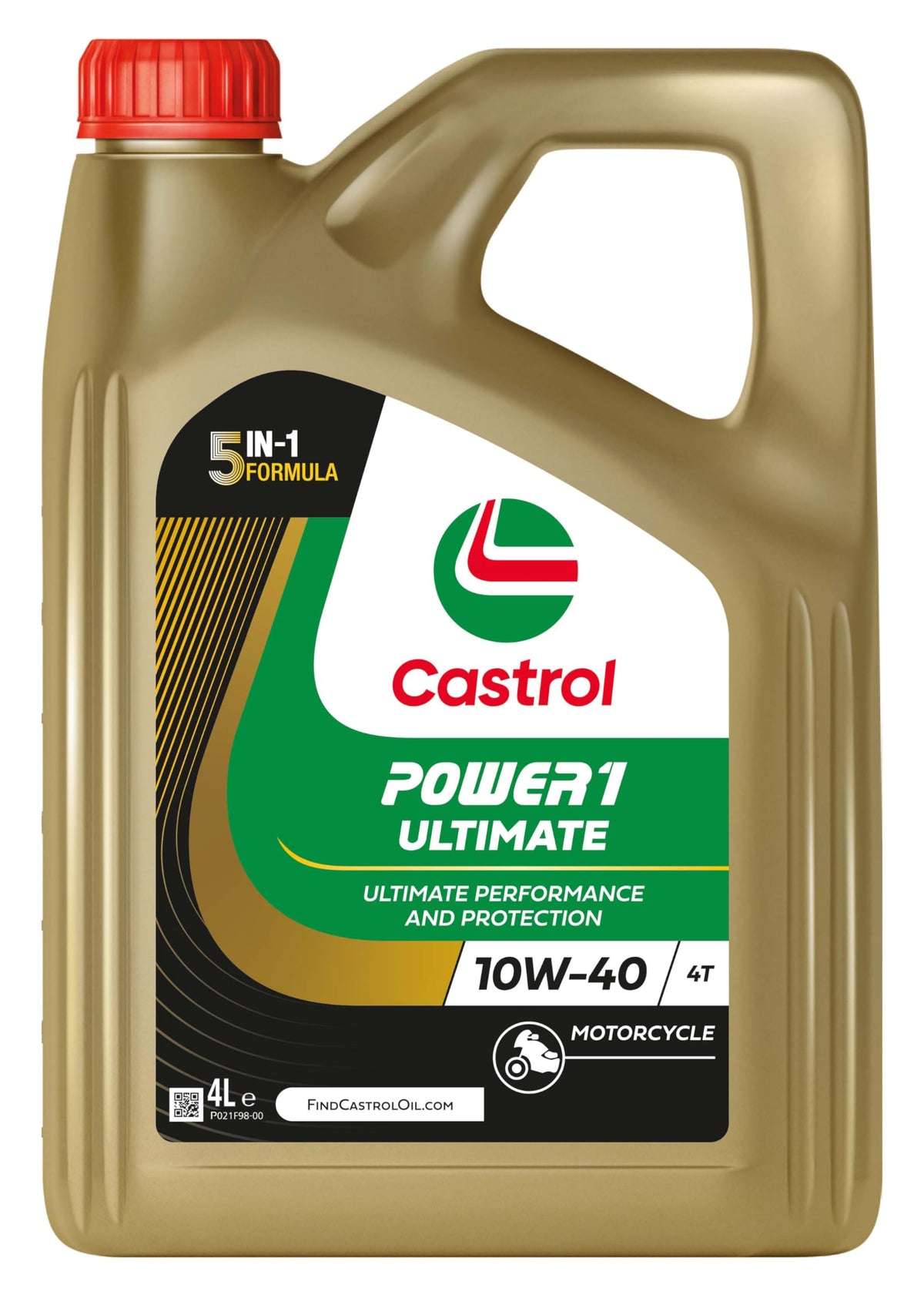 CASTROL Olio motore Power 1 10W-40 4 L Compatibilità con ZNEN MOTORCYCLES ZN150, YAMAHA MOTORCYCLES XVS