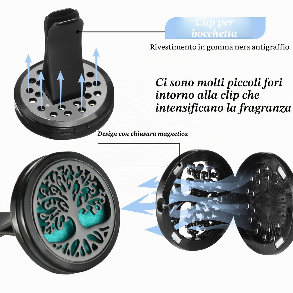 Olio per Auto Diffusore D'olio Essenziale di Aromaterapia