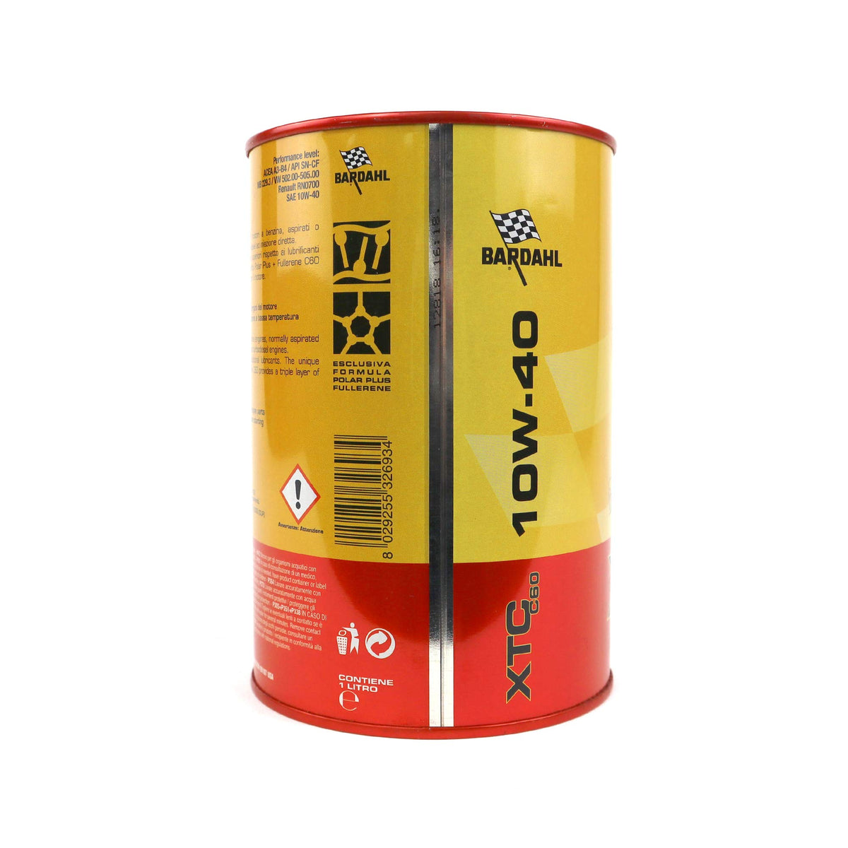 Bardahl - Olio Motore per Auto, XTC C60 10W40, Olio Lubrificante per Vetture non Equipaggiate di DPF o FAP, 1 Litro