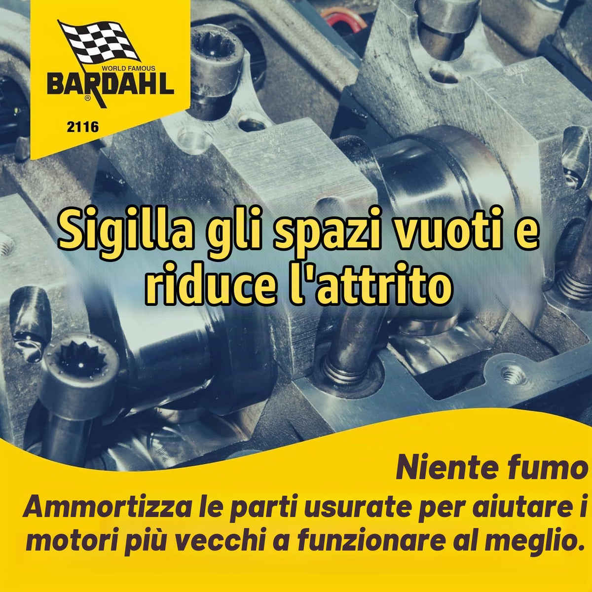 Bardahl - Trattamento No Smoke, Aumenta Viscosità Olio Motore, per Auto a Benzina e Diesel, Riduce il Fumo e le Incrostazioni delle Candele, Migliora la Potenza e il Rendimento, 473ml