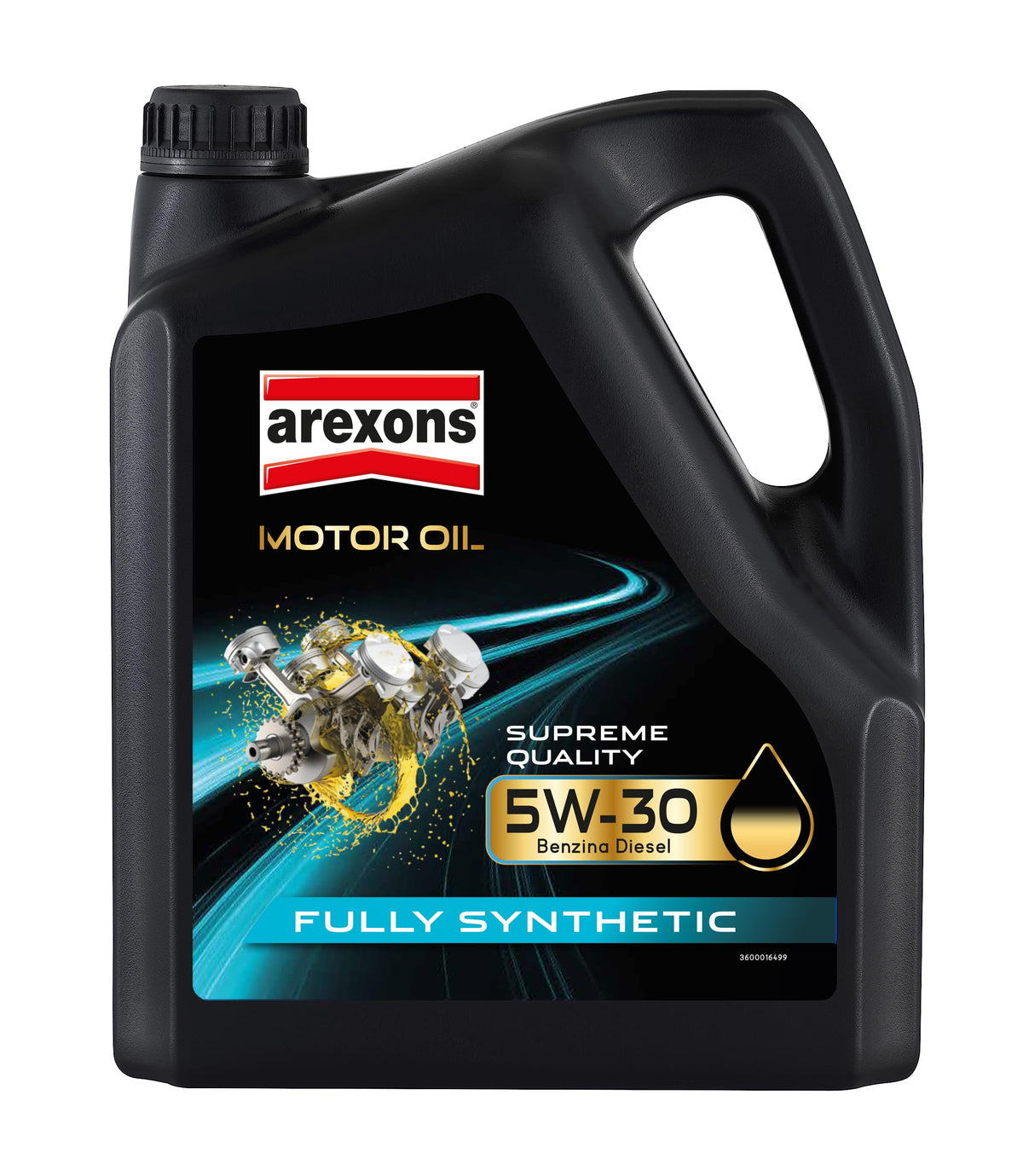 AREXONS Olio Motore 5W-40 4L Sintetico, Riduce i Consumi, Adatto a Motori DPF e TWC, Olio Motore Universale Benzina e Diesel