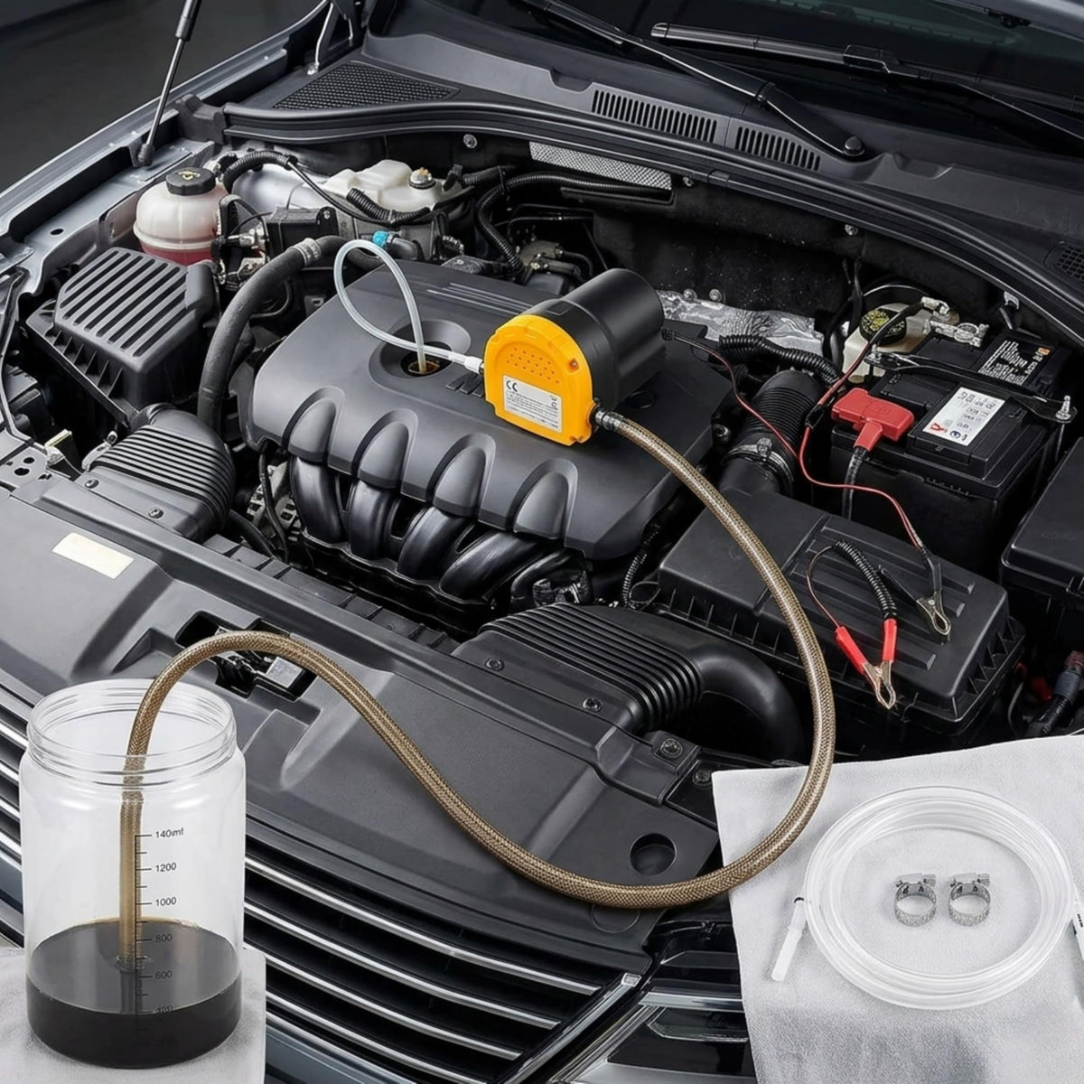 Yasta Pompa Elettrica per Cambio Olio Auto 12V Travaso