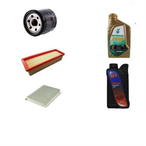 AOQ - KIT TAGLIANDO 3 FILTRI +4 LT OLIO 5W40 compatibile con Lancia Ypsilon (312) 1.2 1.4 GPL Natural Power