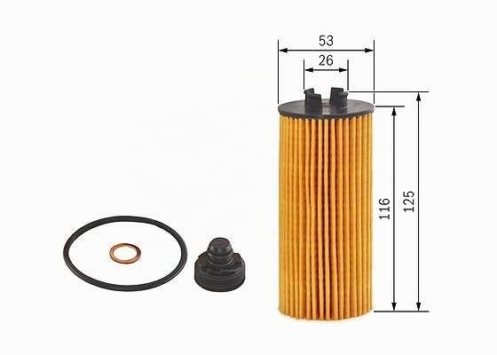BOSCH Filtro olio F026407204