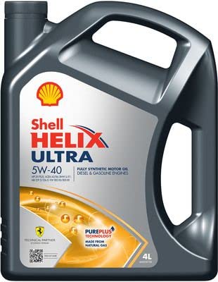 SHELL Olio motore Helix Ultra 5W-40 1 L Compatibilità con RENAULT Clio III Hatchback BR0/1, CR0/1 CLIO II BB0/1/2, CB0/1/2, PEUGEOT 206 2 volumi/Coda spiovente 2A/C 207 WA, WC 208 I Hatchback CA, CC
