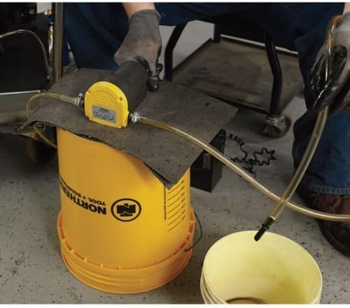 SQUADO Pompa Estrattore per Aspirazione Olio Motore Auto e Gasolio Pompa Cambio Olio elettrica