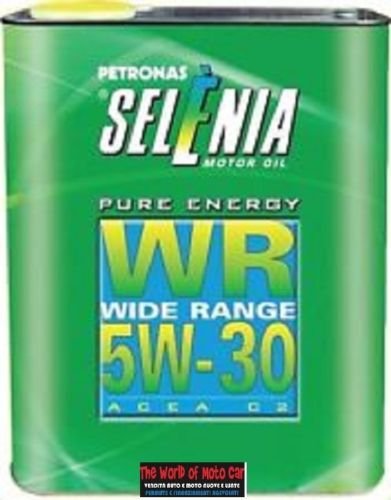 10 FUSTI DA 2 LT OLIO LUBRIFICANTE PETRONAS SELENIA PURE ENERGY WR WIDE RANGE 5W30 ACEA C2