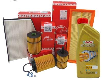 SMC Kit TAGLIANDO Olio CASTROL Edge 5W30 7LT + 4 FILTRI Speed