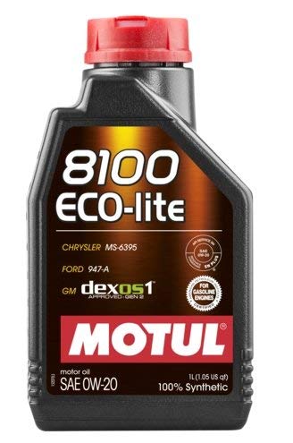 Olio Auto Motul 8100 Eco-Lite 0W20-3x 1 lt