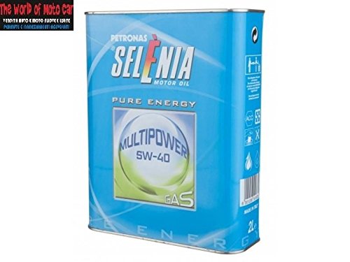 1 FUSTIO DA 2 LT OLIO LUBRIFICANTE SELENIA PETRONAS PURE ENERGY MULTIPOWER 5W-40 GAS GPL