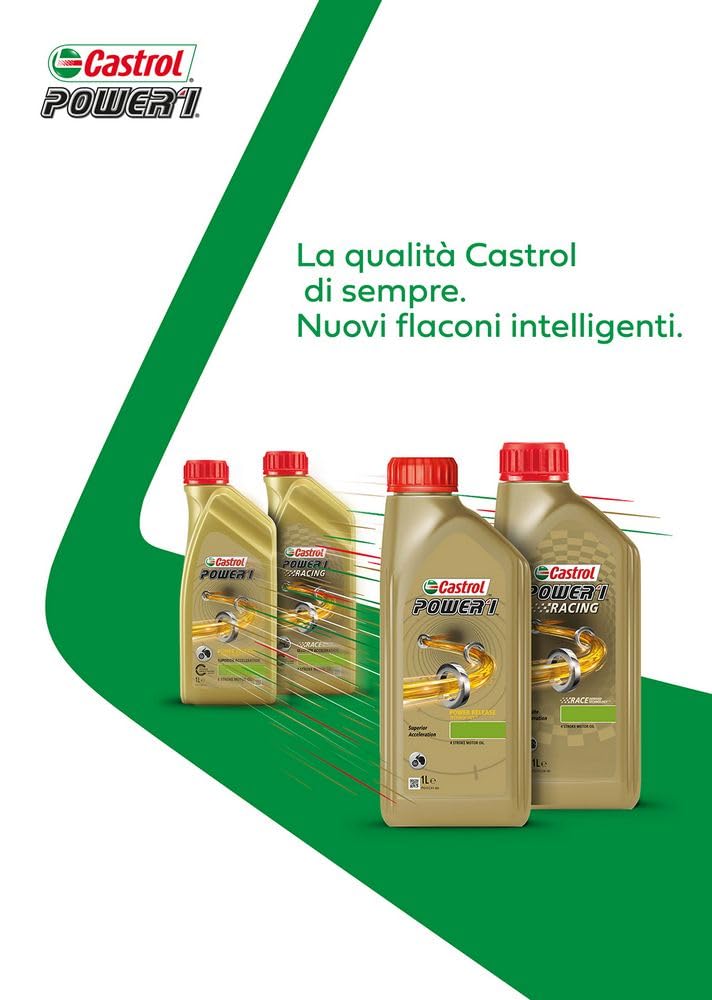 CASTROL Olio Power 1 4T 10W-40 1L (Confezione da 2)