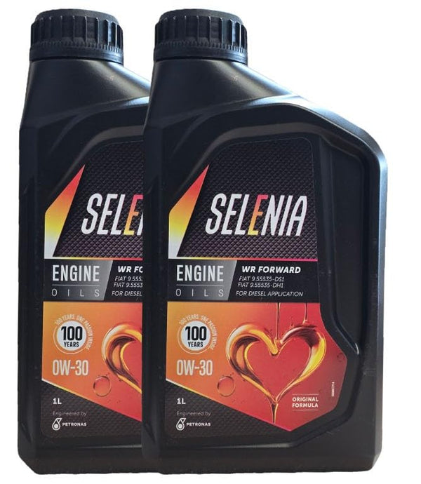 Olio Selenia WR Forward - SAE 0W-30 0W30 ACEA C2 - Motori Diesel EURO 6 - Confezione da 2 Lt