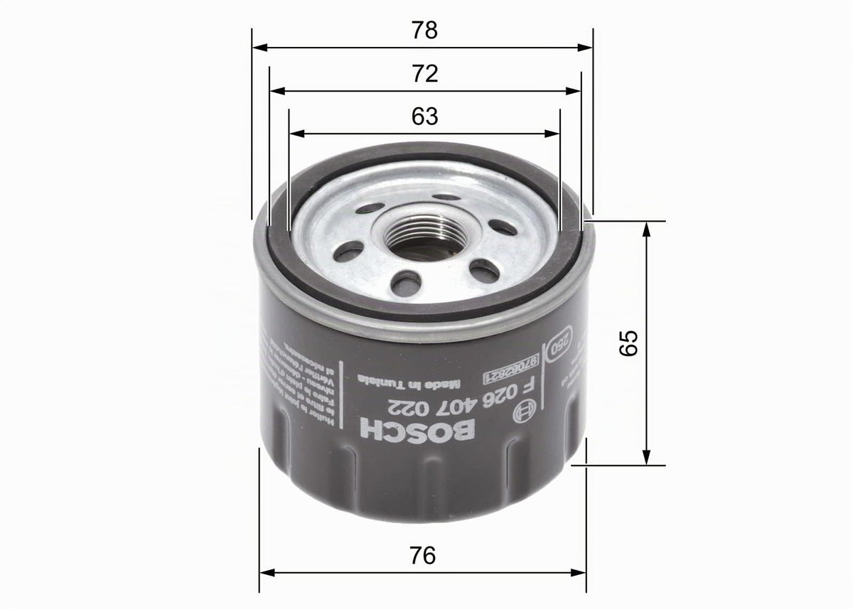 Bosch P7022 - Filtro Olio