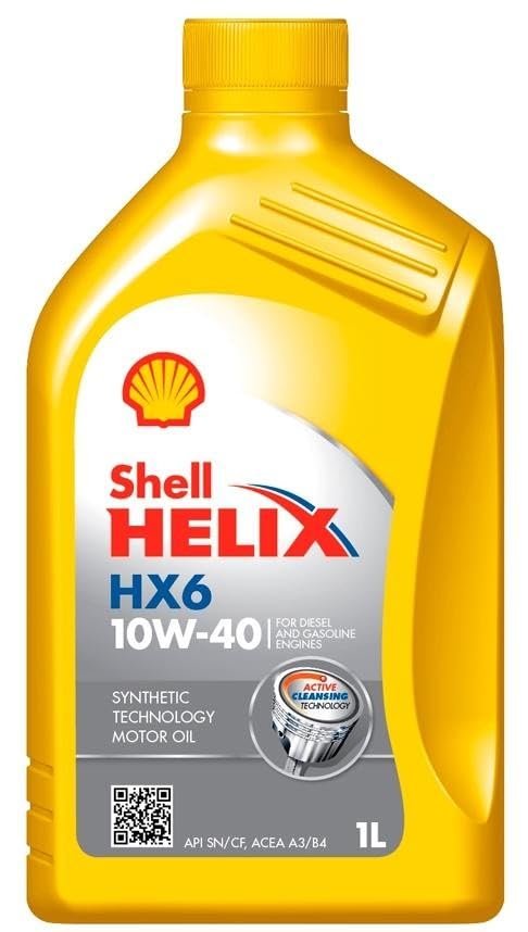 SHELL Olio motore Helix 10W-40 Olio parzialmente sintetico 4 L Compatibilità con RENAULT Clio 2 BB0/1/2, CB0/1/2, PEUGEOT 205 II 20A/C 306 2 volumi/Coda spiovente 7A, 7C, N3, N5, CITROËN SAXO S0, S1