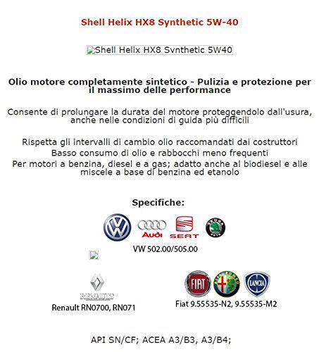 Olio Motore Shell Helix HX8 5W40 (4)