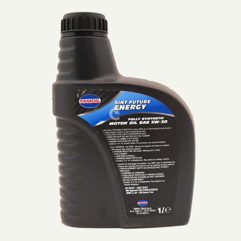 Tamoil 5w30 Olio Motore ACEA C2-C3 2 LITRI Sint Future Energy Sae Totalmente Sintetico
