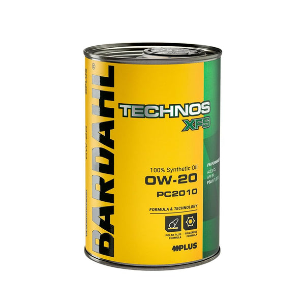 Bardahl - TECHNOS XFS PC2010 0W20 - Olio Motore per Auto, Lubrificante per Motori Benzina e Diesel di Ultima Generazione, Alta Efficienza Energetica da Prestazioni Elevate e Basse Emissioni, 1 L
