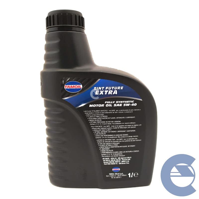 Tamoil Sint Future Extra 5w-40 Olio Motore BENZINA DIESEL 2 LITRI