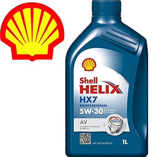 Shell Helix HX7 Professional AV 5W-30 - Latta da 1 Litro - per Motori Diesel e Benzina