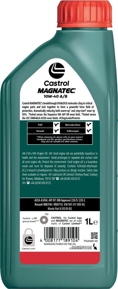 Olio lubrificante motore auto Magnatec 10W-40 A3/B4 1L Oil