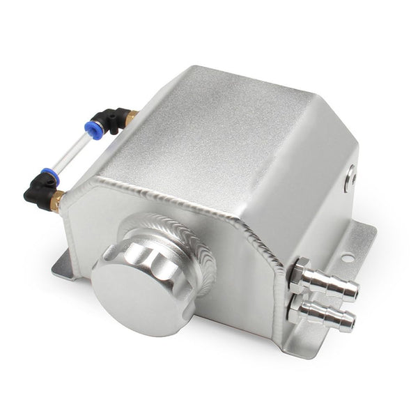 Shkalacar Serbatoio del radiatore del Liquido di Raffreddamento per Auto in Alluminio da 2 Litri Serbatoi di sfiato dell'olio universali con Tappo di Scarico