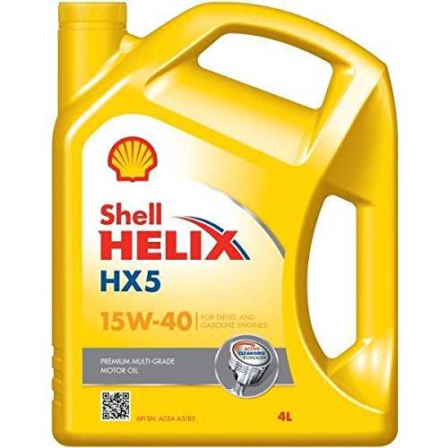 SHELL Olio motore Helix 15W-40 Olio minerale 4 L Compatibilità con RENAULT Clio 3 Hatchback BR0/1, CR0/1 Clio 2 BB0/1/2, CB0/1/2, PEUGEOT 206 2 volumi/Coda spiovente 2A/C 207 WA, WC 307 3A/C