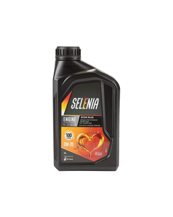 Olio Motore Selenia ECO2 PLUS 0W-20, Lubrificante Nanotecnologico, per Motori EURO 6D, Fire Fly, GPL, Metano e Mild Hybrid (1L)