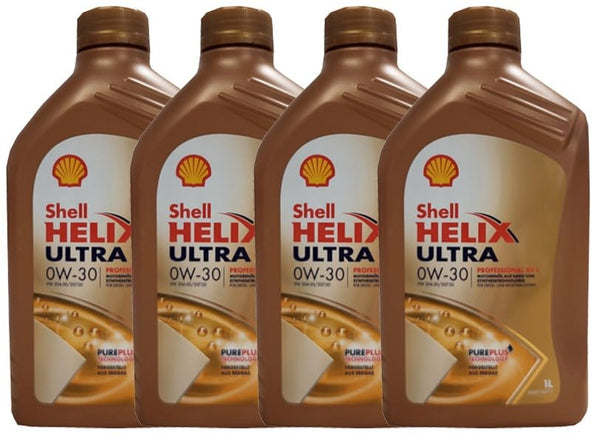 Shell Helix Ultra Professional AV-L 0W30 Motorenöl,4X 1Liter