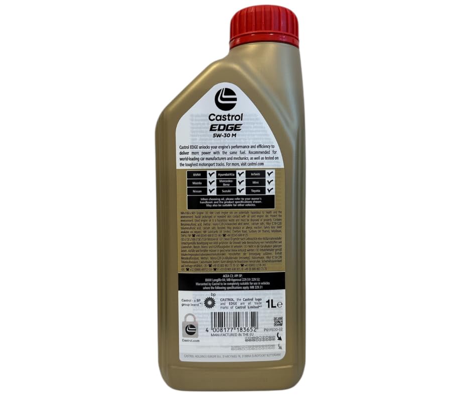 6 LITRI - Olio Motore Castrol Edge 5w30 M, ACEA C3, API SP