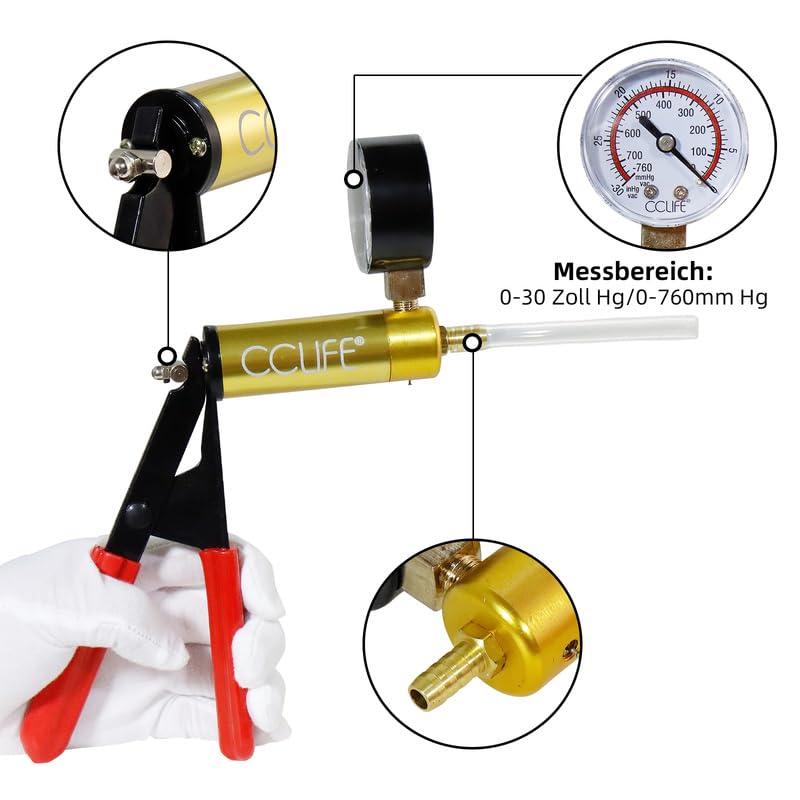 CCLIFE Spurgo Freni auto dispositivo per aspira liquido freni kit cambio olio freni auto