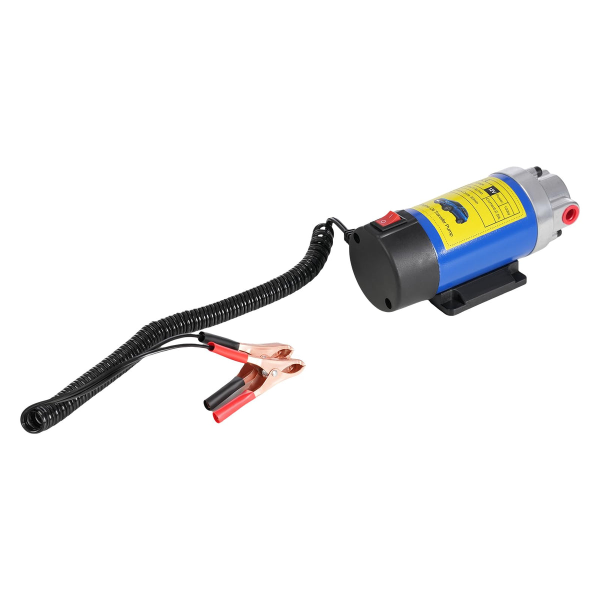 Cutycaty Pompa di aspirazione dell'olio 12V 100W Pompa diesel Pompe del carburante Pompa dell'olio Pompa di travaso elettrica carburante-acqua per olio motore e diesel per auto