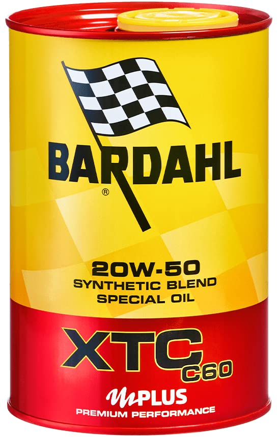 Bardahl - Olio Motore per Auto, XTC C60 20W50, per Motori Sportivi che Richiedono un’Elevata Viscosità dell’Olio in Esercizio, 1 Litro