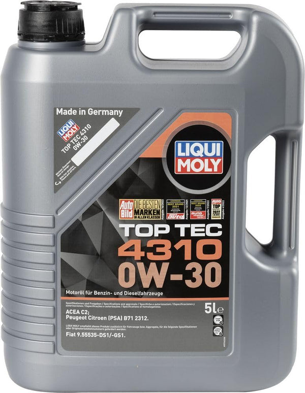 LIQUI MOLY | Top Tec 4310 0W-30 | 5 L | Oli motore | Tecnologia sintetica | SKU: 2362