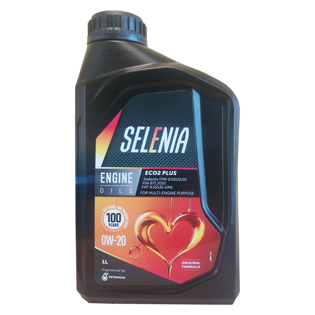 5 LITRI OLIO MOTORE SELENIA ECO-2 SAE 0W20 ORIGINALE by PETRONAS ACEA C5 SPECIFICO PER MOTORI EURO 6. NUOVA VERSIONE ECO2 PLUS